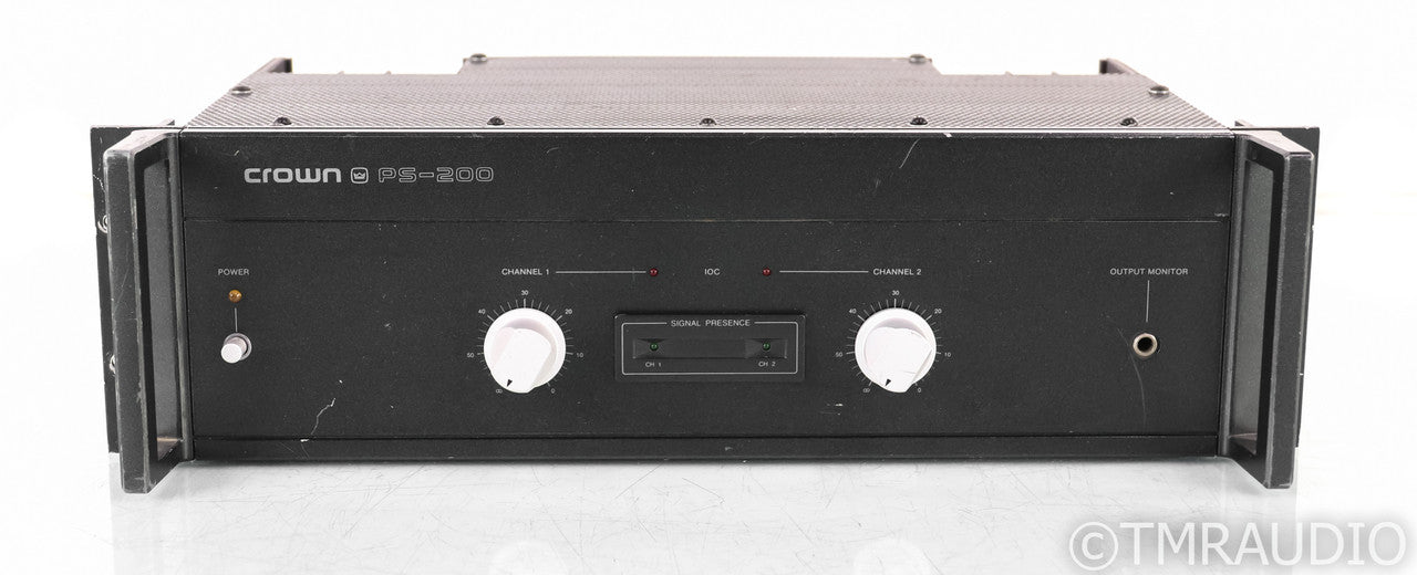 Crown PS-200 Vintage Stereo Power Amplifier; PS200; PS200