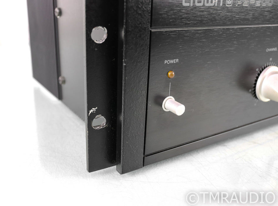 Crown PS-200 Vintage Stereo Power Amplifier; PS200 — The Music Room