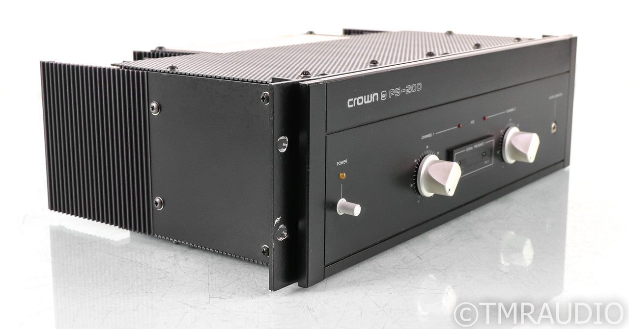 Crown PS-200 Vintage Stereo Power Amplifier; PS200 — The Music Room