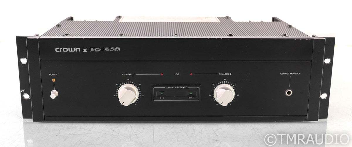 Crown PS-200 アンプ 750W Crown PS-200 Vintage Stereo Power Amplifier; PS200 — The Music Room