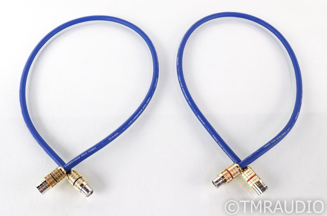 Cardas Clear XLR Cables; rev 1; 1m Pair Balanced Interconnects