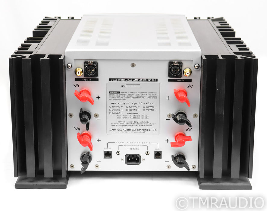 Mark Levinson No. 332 Stereo Power Amplifier; 332; Silver & Black; 332; Silver & Black