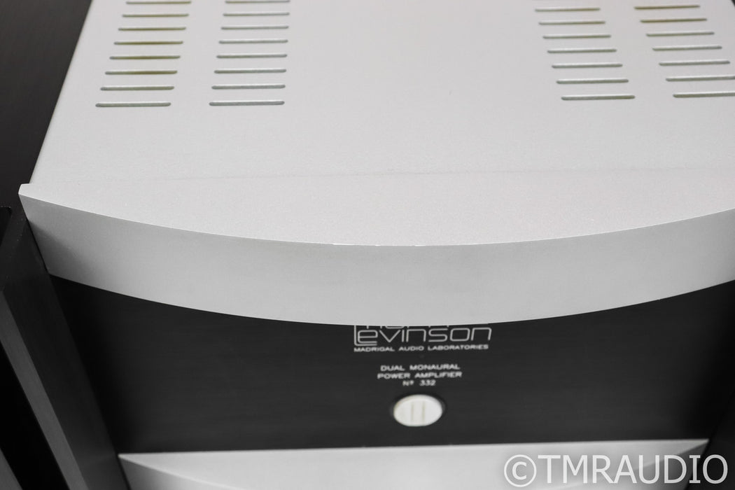 Mark Levinson No. 332 Stereo Power Amplifier; 332; Silver & Black; 332; Silver & Black
