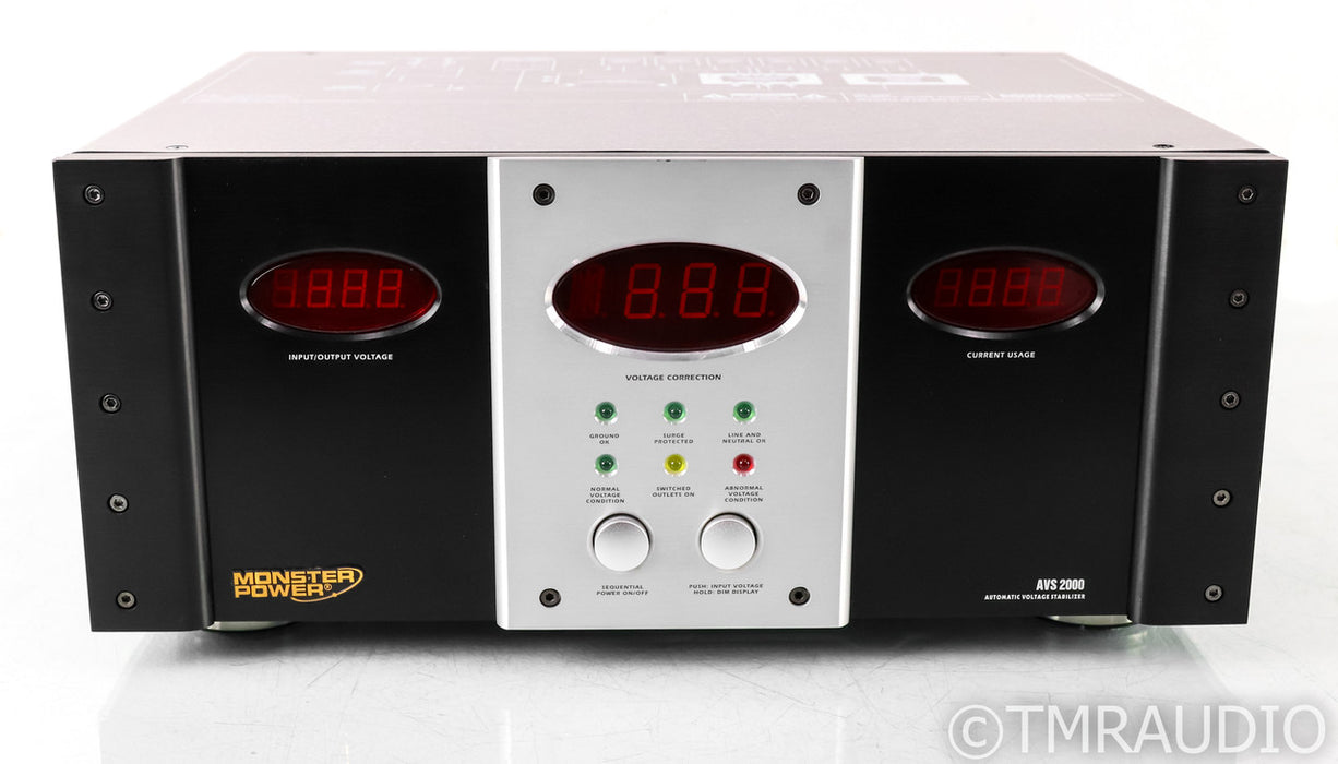 Monster Power AVS 2000 AC Power Line Conditioner; Automatic Voltage Stabilizer