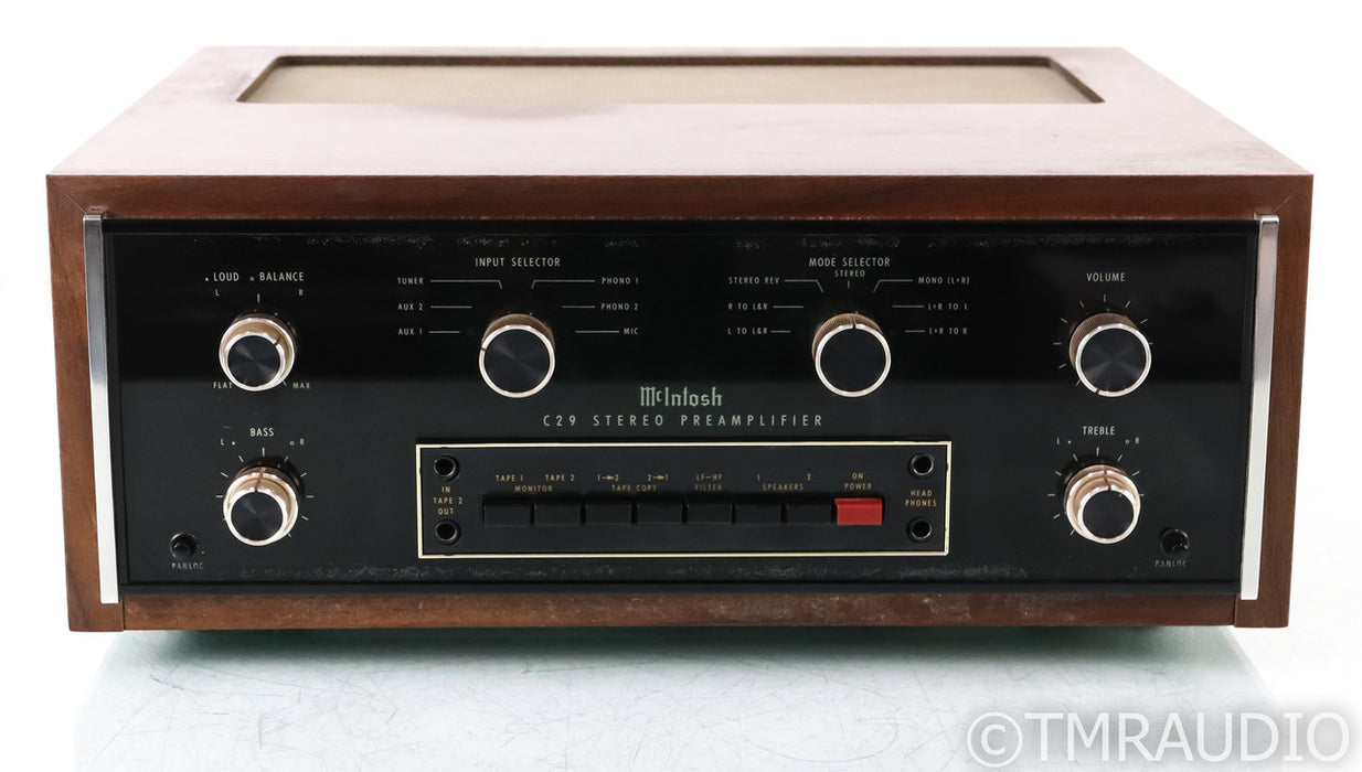 McIntosh C29 Vintage Stereo Preamplifier; C-29; Walnut Cabinet