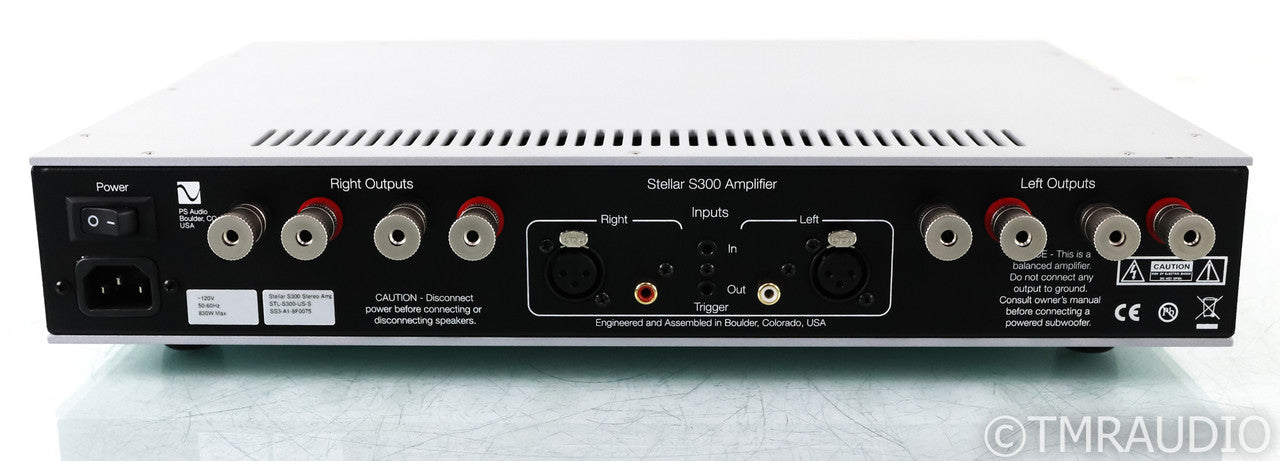 PS Audio Stellar S300 Stereo Power Amplifier; S-300; Silver (Used)