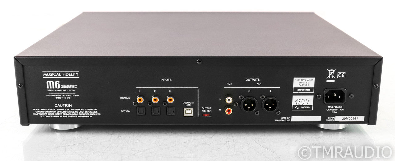 Musical Fidelity M6sR DAC; D/A Converter; Silver; Remote (Open Box)