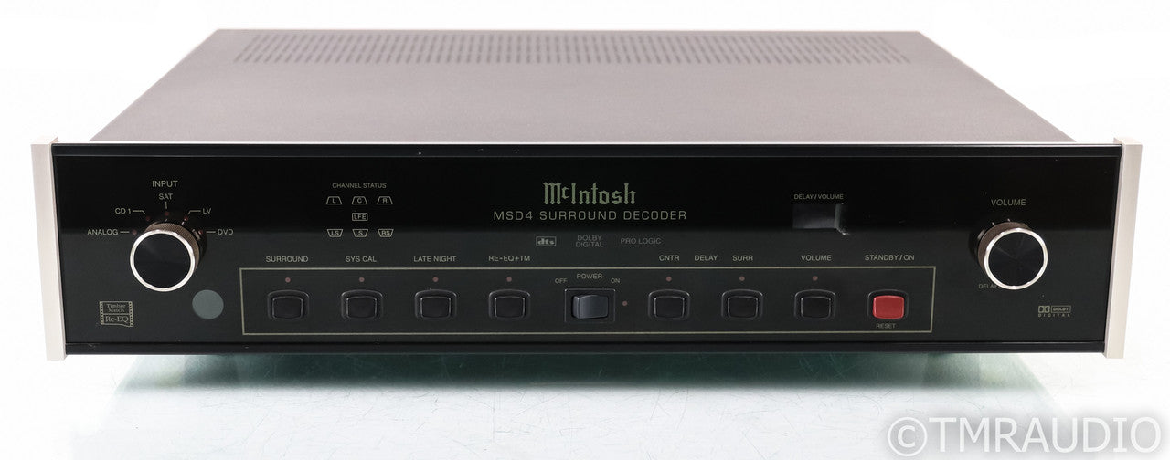 McIntosh MSD4 5.1 Channel Home Theater Processor; MSD-4; Surround Decoder; MSD-4; Surround Decoder