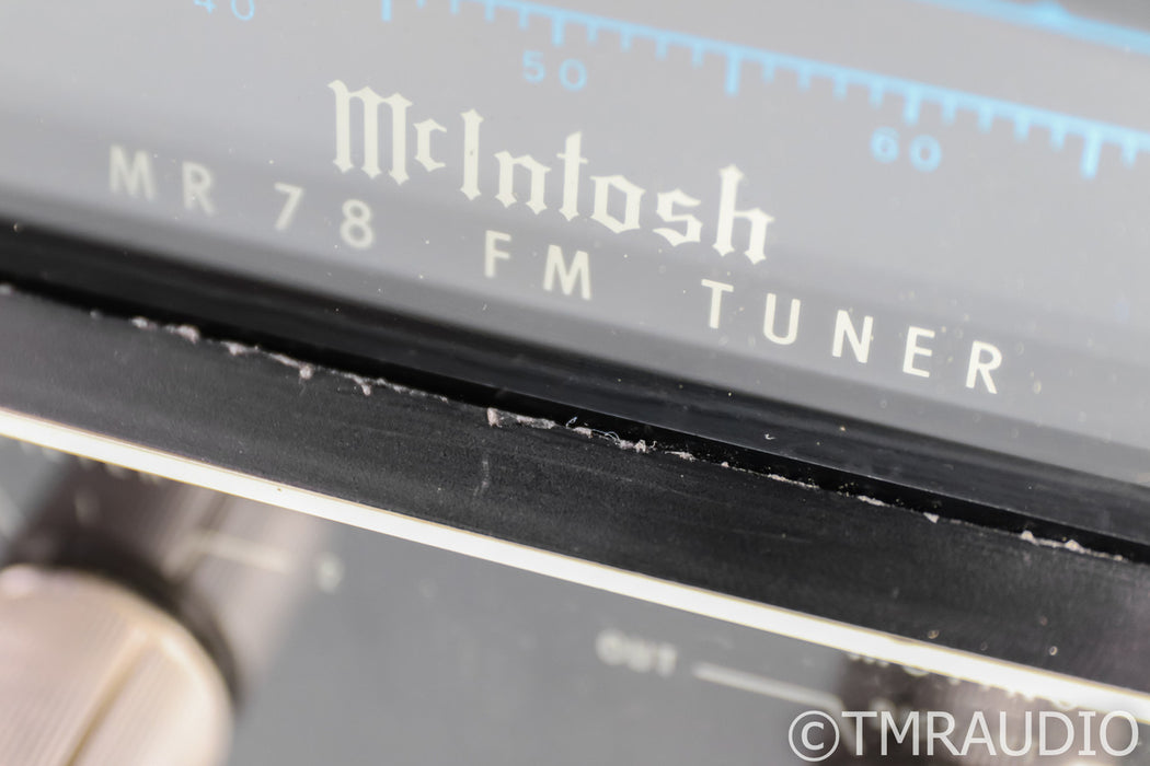 McIntosh MR78 Vintage FM Tuner; MR-78 (1/0)