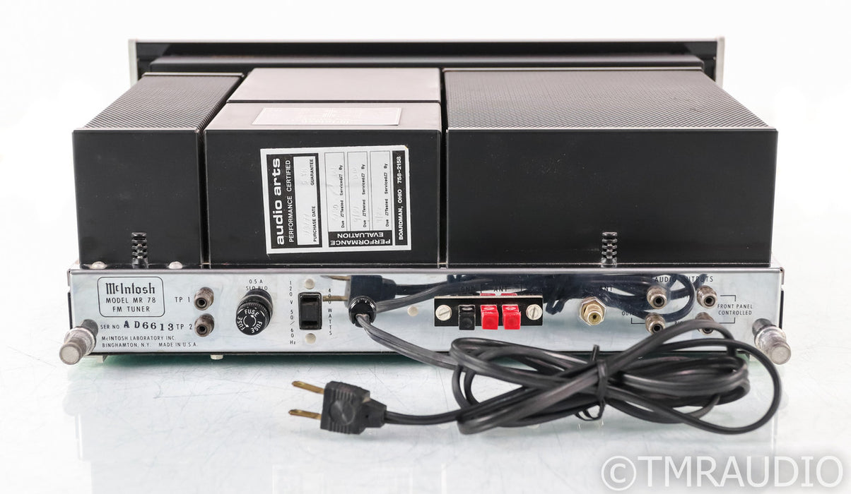 McIntosh MR78 Vintage FM Tuner; MR-78 (1/0)