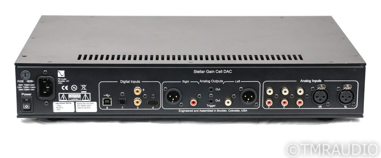 PS Audio Stellar Gain Cell DAC; D/A Converter; Remote; Black (Used)