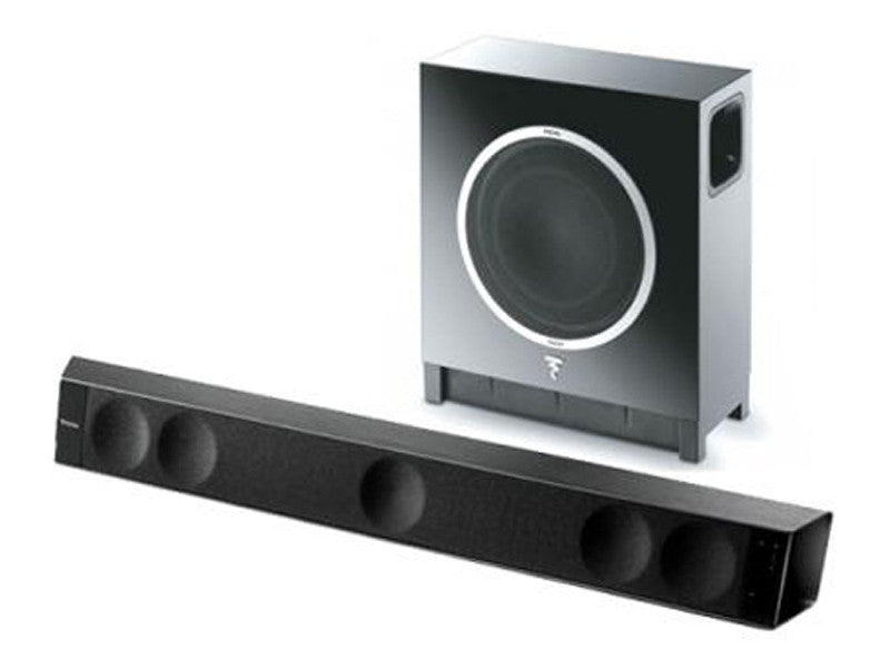 Focal Dimension Soundbar w/ Powered Subwoofer; Black Set (New/Open Box)