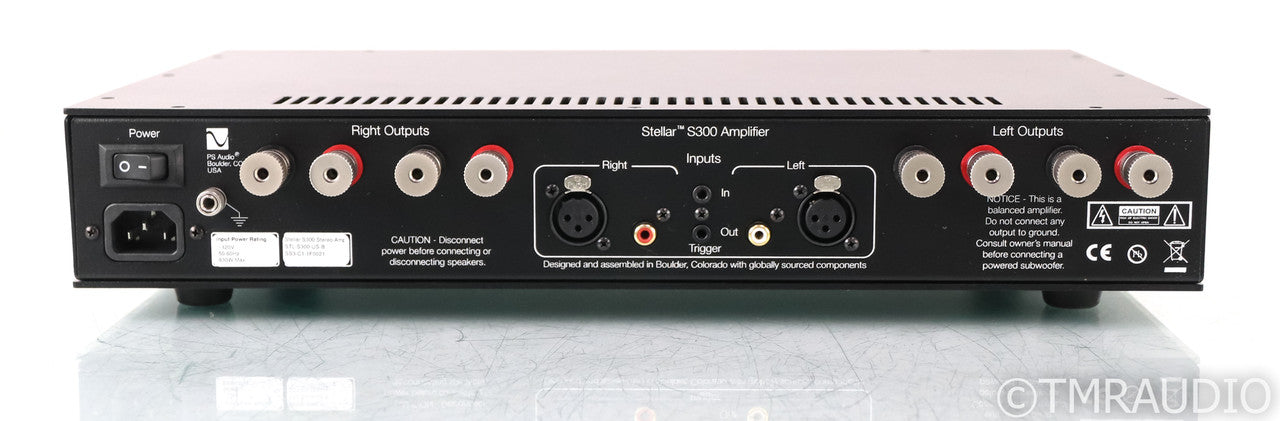 PS Audio Stellar S300 Stereo Power Amplifier; S-300; Black (Used) (1/0)