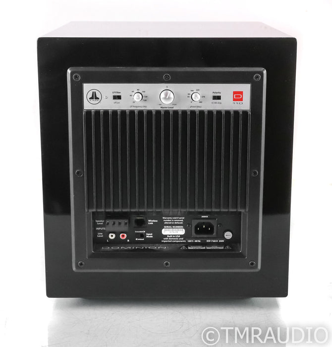 JL Audio Dominion d110 10" Powered Subwoofer; Gloss Black; d-110