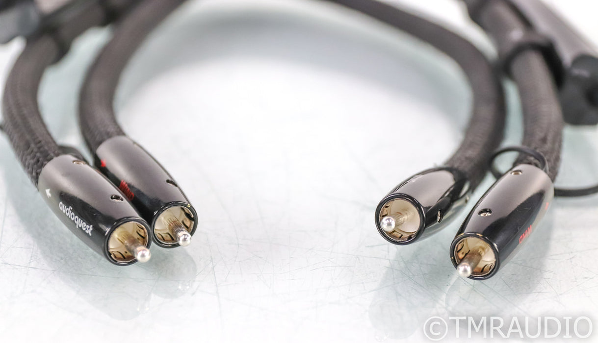 AudioQuest Wind RCA Cables; .5m Pair Interconnects; 72v DBS