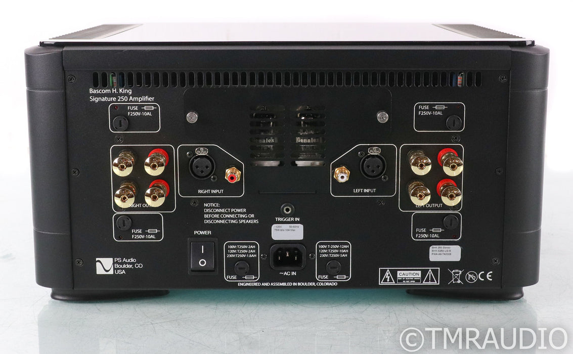 PS Audio BHK Signature 250 Stereo Tube Hybrid Amplifier; Black (Used); Black (Used)