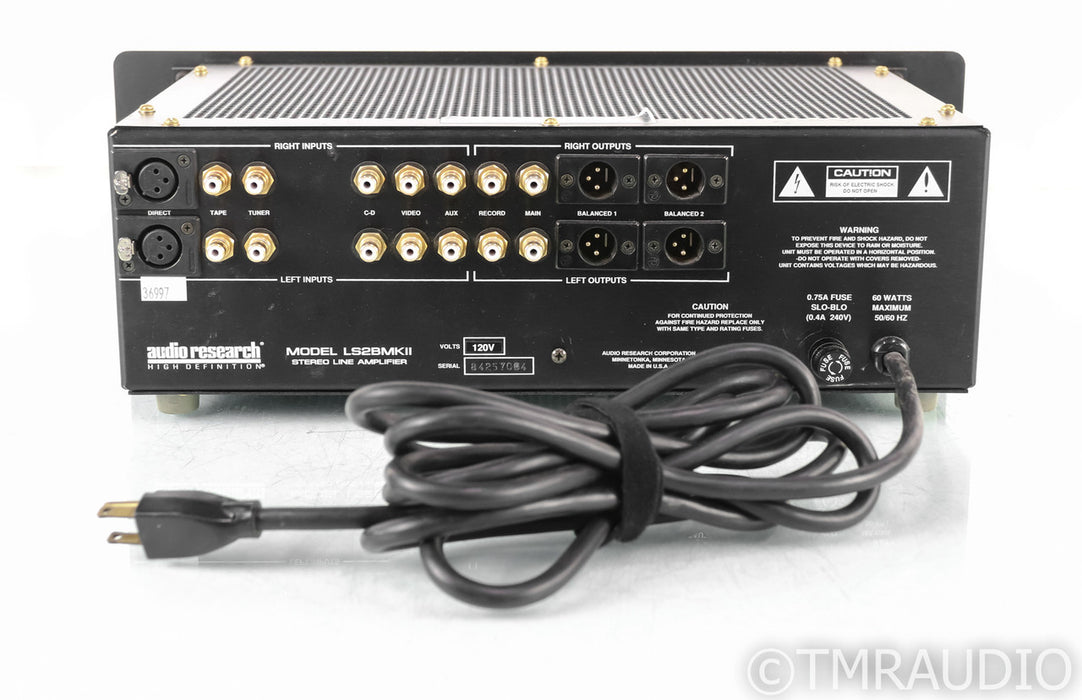 Audio Research LS2BMKII Stereo Tube Preamplifier; LS-2B MKII; Black