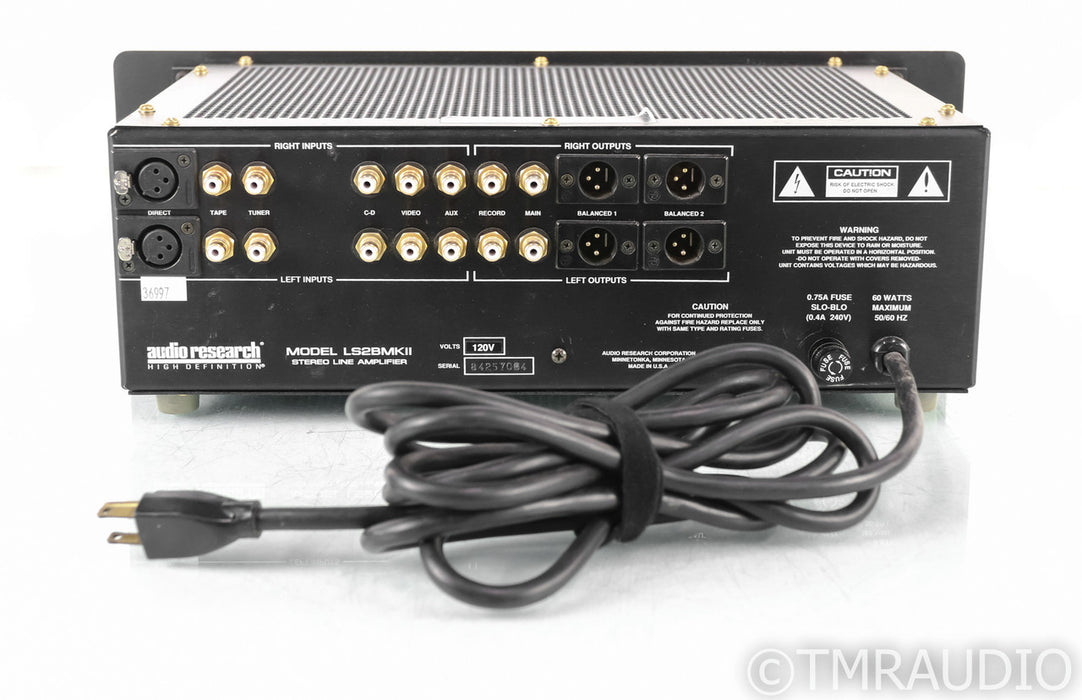 Audio Research LS2BMKII Stereo Tube Preamplifier; LS-2B MKII; Black