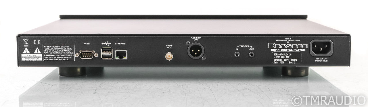 Bryston BDP-1 Network Streamer; BDP1; Black; USB Media Player (No Remote)