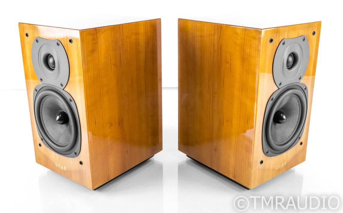Quad 12L2 Bookshelf Speakers; Cherry Pair