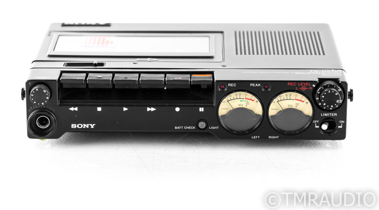 Sony TC-D5M Vintage Portable Cassette Tape Recorder; TCD5M — The