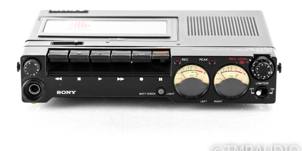 Sony TC-D5M Vintage Portable Cassette Tape Recorder; TCD5M — The