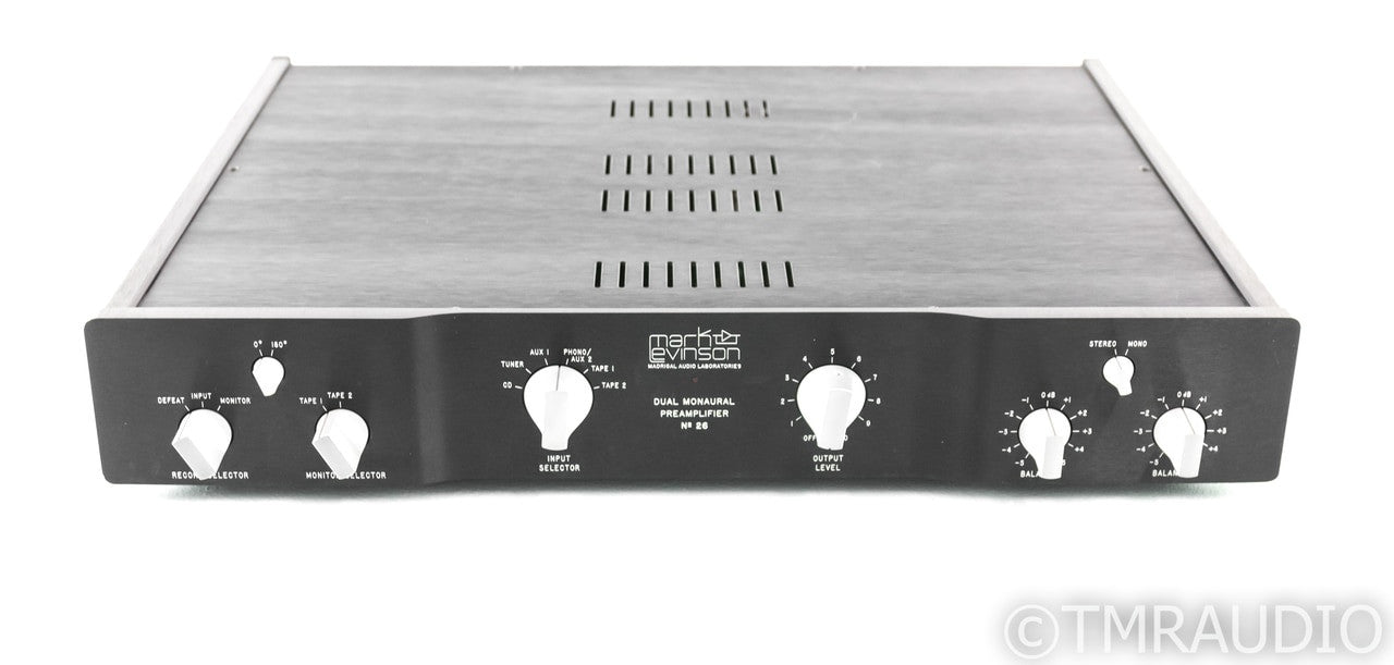 Mark Levinson No. 26 Dual Mono Preamplifier; No 26; PLS-226 Power Supply