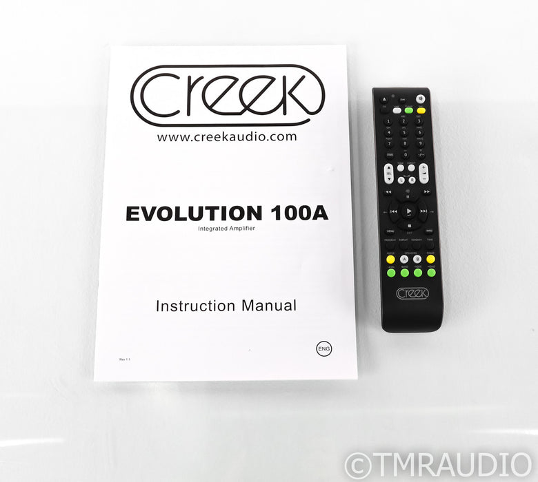 Creek Audio Evolution 100A Stereo Integrated Amplifier; EVO; Silver; Remote