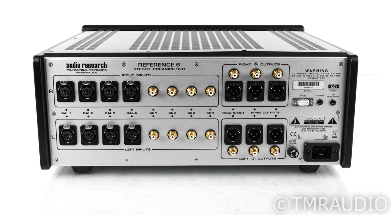 Audio Research Reference 6 Stereo Tube Preamplifier; REF-6; Black; Low Hours