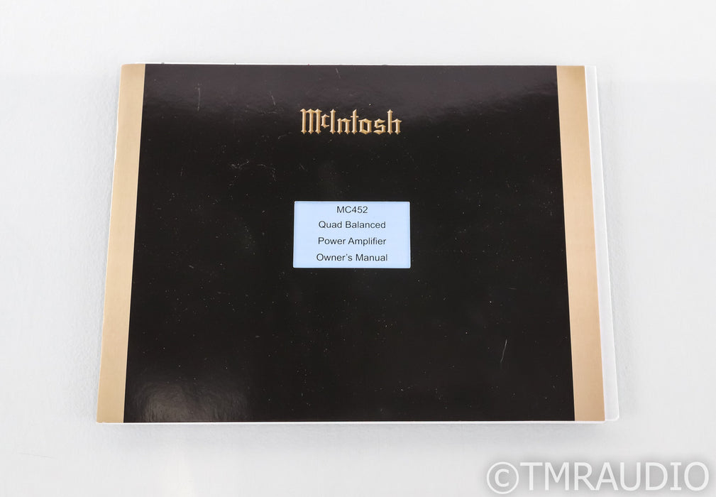 McIntosh MC452 Stereo Power Amplifier; MC-452