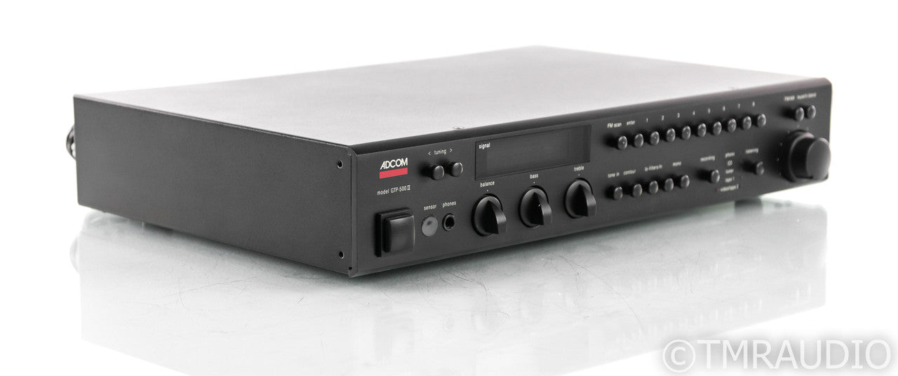 Adcom GTP-500 II Vintage Stereo Preamplifier / Tuner; GTP500II; MM Phono