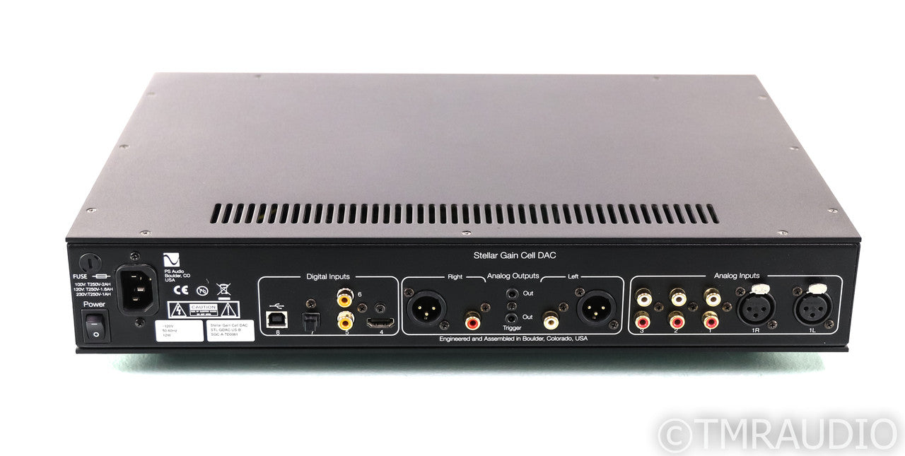 PS Audio Stellar Gain Cell DAC; Preamplifier; Black; Remote (Used)
