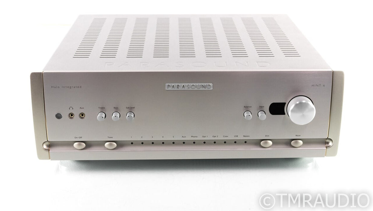 Parasound Halo Hint 6 Stereo Integrated Amplifier; MM / MC Phono; Remote