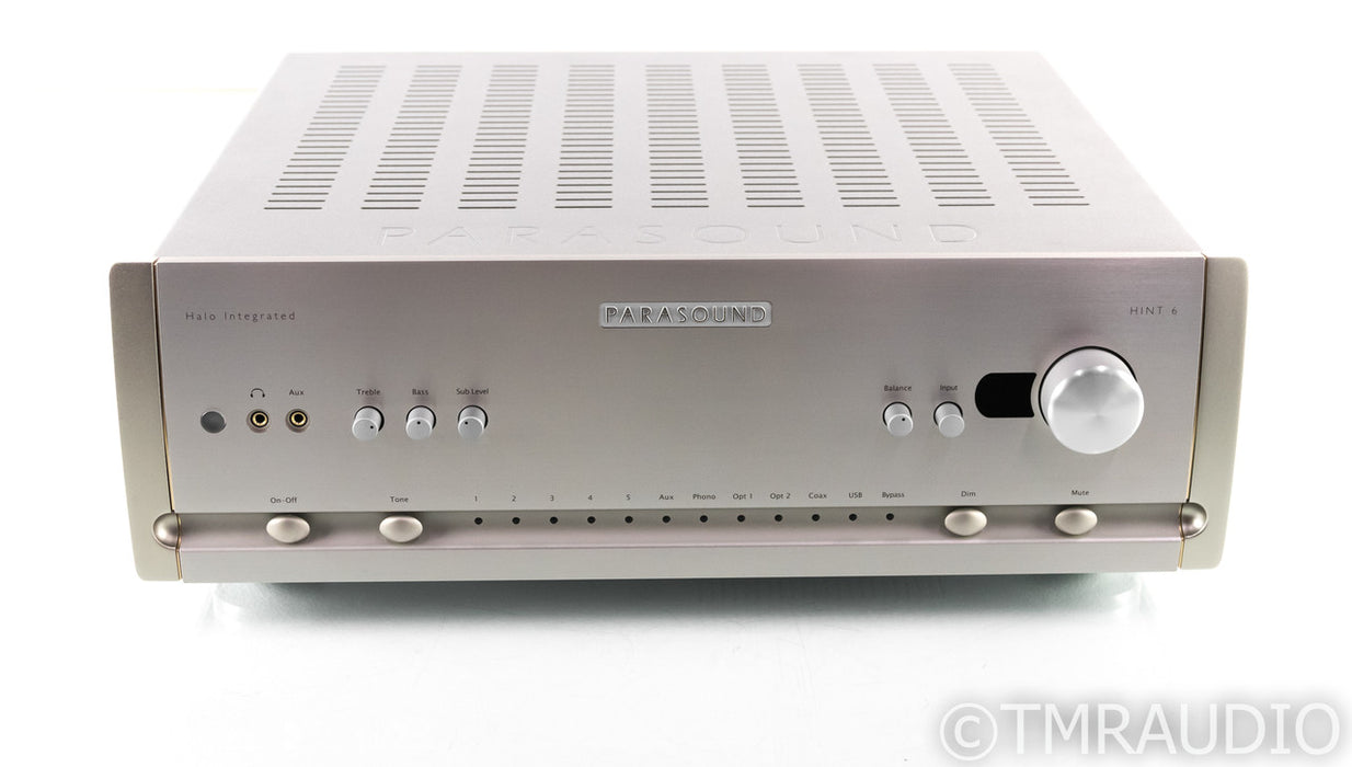 Parasound Halo Hint 6 Stereo Integrated Amplifier; MM / MC Phono; Remote