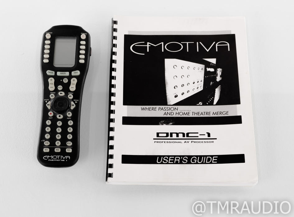 Emotiva DMC-1 7.1 Channel Home Theater Processor; DMC1; Remote