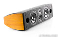 Sonus Faber Domus Center Channel Speaker; Black Leather & Teak