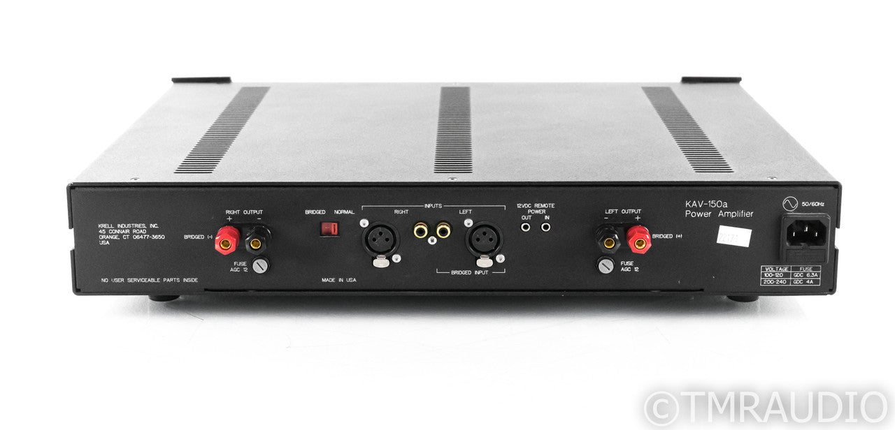 Krell KAV-150a Stereo Power Amplifier; KAV 150a