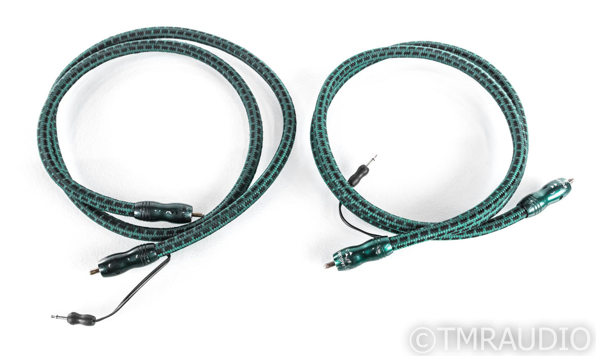 AudioQuest Jaguar RCA Cables; 1m Pair Interconnects (No DBS Bricks)