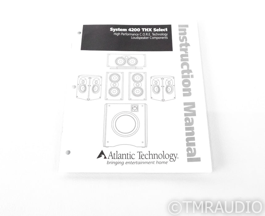 Atlantic Technology 4200LR Bookshelf Speakers; Gloss Black Pair; 4200-LR