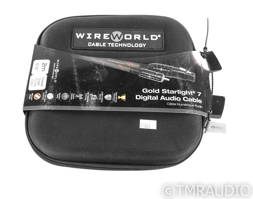 WireWorld Gold Starlight 7 RCA Coaxial Cable; 2m Digital Interconnect (New) (1/1)