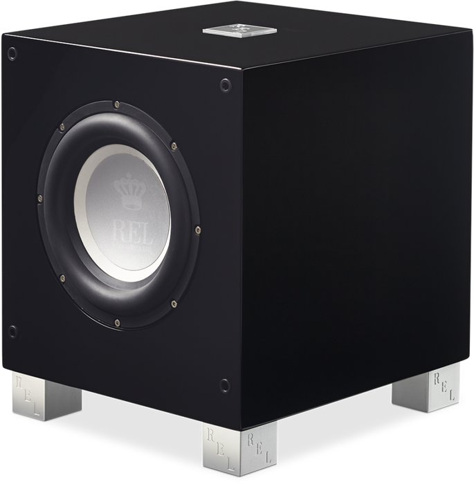 REL T-7i 8" Powered Subwoofer; T7i; Piano Black (New / Warranty)