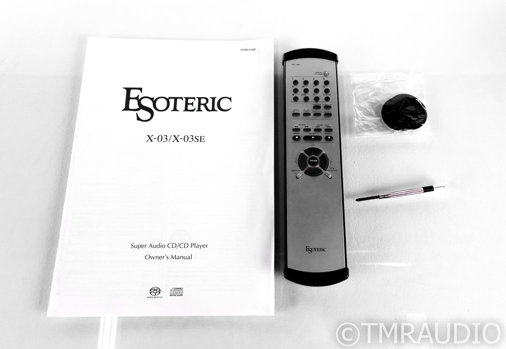 Esoteric X-03SE SACD / CD Player; X03 SE; Remote