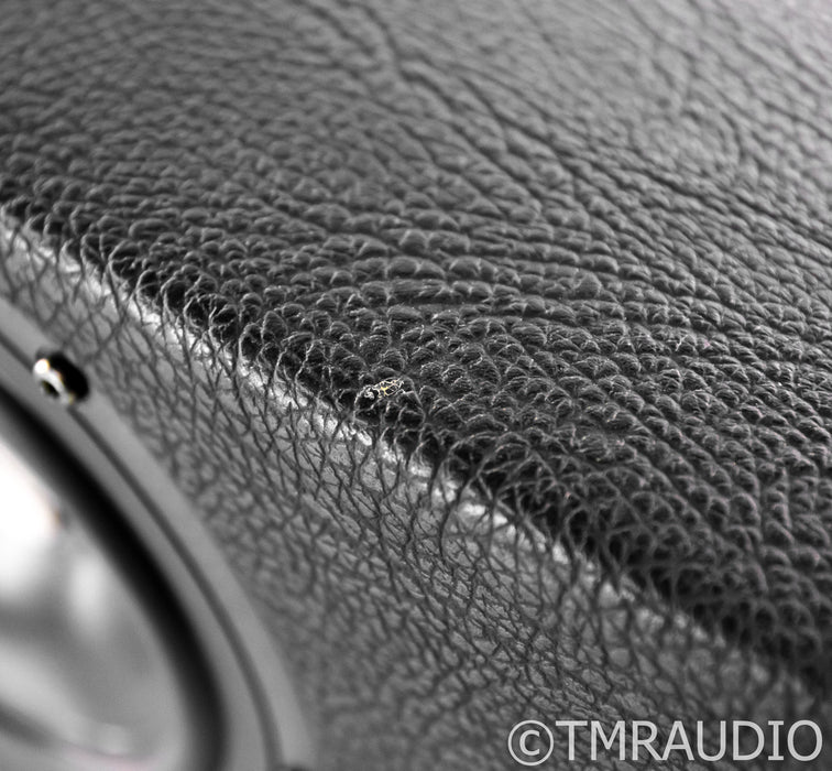 Sonus Faber Domus Center Channel Speaker; Black Leather & Teak