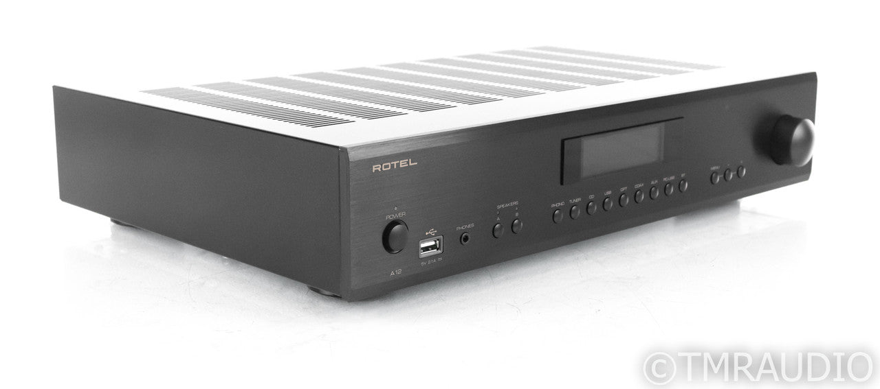 Rotel A12 Stereo Integrated Amplifier; A-12; Remote; Bluetooth