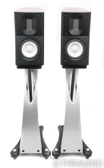 Raidho C 1.1 Bookshelf Speakers; C1.1; Walnut Pair w/ Stands
