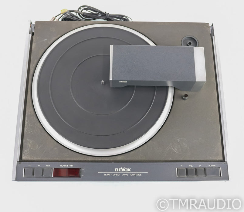 Revox B790 Vintage Tangential Tracking Turntable; B&O MMC20EN MC Cartridge