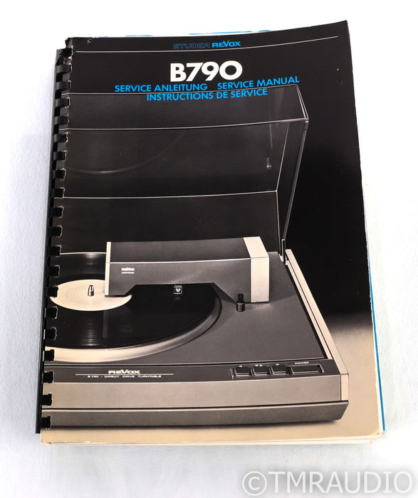 Revox B790 Vintage Tangential Tracking Turntable; B&O MMC20EN MC Cartridge; B&O MMC20EN MC Cartridge