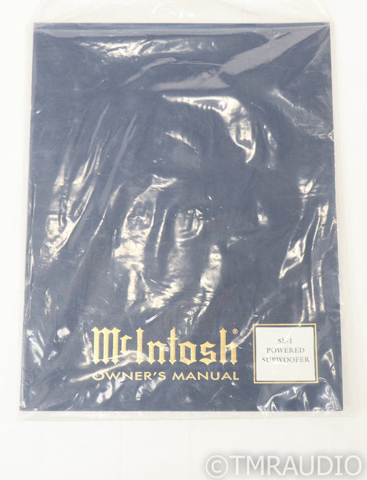 McIntosh SL-1 12" Powered Subwoofer; SL1; Black Ash