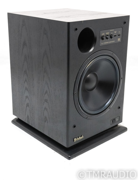 McIntosh SL-1 12" Powered Subwoofer; SL1; Black Ash