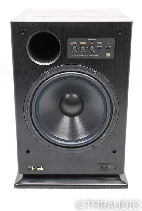 McIntosh SL-1 12" Powered Subwoofer; SL1; Black Ash